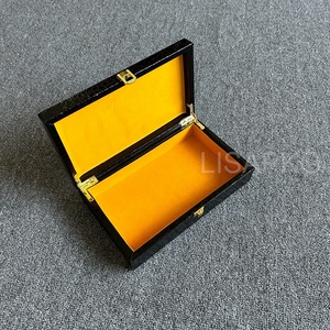 Custom Leather Handmade Luxury Jewelry Gift <strong>Storage</strong> Hinge <strong>Wooden</strong> Packaging <strong>Box</strong> With Metal Lock - Product Image 6