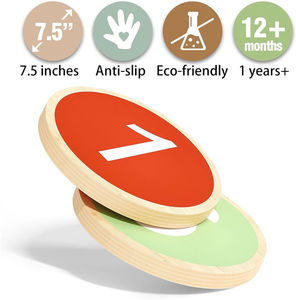 Promouvoir les compétences de coordination des enfants parcours d'obstacles jouets sensoriels équilibre en bois antidérapant tremplin pour tout-petits - Product Image 2