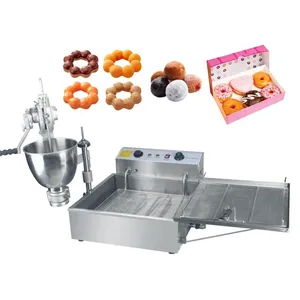 Commercial Electric Ce Approved Mochi Ring Donut Making Machine Doughnut Making For Full Automatic Pon De Ring Donut Maker Fryer