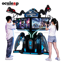 Oculeap VR 9D Arcade Game Machine 2027 Simulateur de tir en réalité virtuelle extérieur pour deux personnes 12D Gun Shooter Aire de jeux intérieure