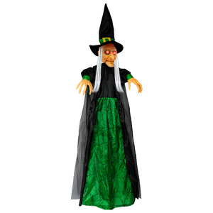 Máscara de Bruja Verde con Voz Activada, Boca Brillante y Sonidos, para Halloween, Casas Encantadas, Accesorios de Disfraces, Venta al por Mayor de Fábrica, Personalizable - Product Image 4
