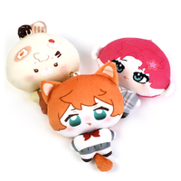 Dompet Koin Mini Pom Pom Gantungan Kunci Bola Rambut Pompom Gantungan Tas Liontin Ransel Hadiah Anak Perempuan Dompet Kantong Lembut Katun
