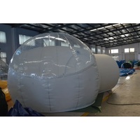 Tente bulle d'extérieur transparente gonflable, dôme transparent pour le camping, imperméable, installation facile, dimensions totales 5x3.5x2.62m