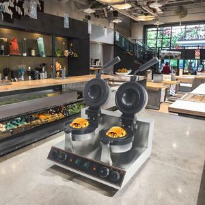 Prensa para Panini Comercial, Tostadora para Sándwiches de Desayuno Rellenos, Prensa para Pan y Máquina para Hacer Hamburguesas UFO - Product Image 4