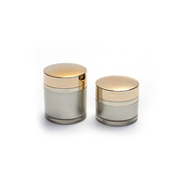 Pompe à air de pot cosmétique de crème sous vide de sortie supérieure de luxe 30/50g 60/80g pp bouteille intérieure pots sans air en gros
