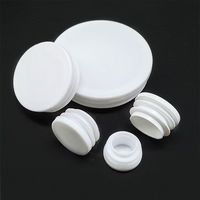 Bouchons en plastique blanc ovales, rectangulaires, carrés et ronds AllPro pour meubles, tubes métalliques, pieds de chaise, embouts, inserts