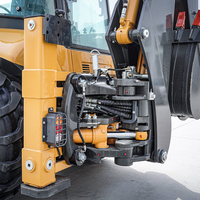 Mini tracteur compact avec chargeuse frontale Pelleteuse Chargeuse sur pneus polyvalente Applications Moteur Moteur Pompe PLC Core Components