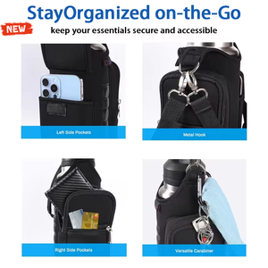 <span class=keywords><strong>Zaino</strong></span> Portabottiglie Magnetico in Neoprene con Design Cartoon, 4 Magneti Integrati, Tasche per Telefono, Tracolla, Capacità 15L, Chiusura a Cerniera - Product Image 3