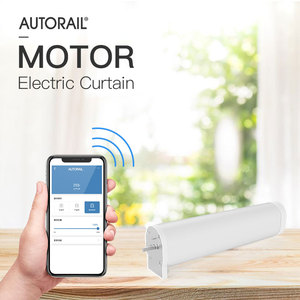 Moteur de <span class=keywords><strong>rideau</strong></span> intelligent en gros, rails doubles motorisés pour hôtel, maison, bureau - Product Image 6