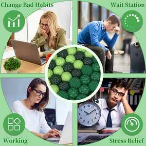 Jouets anti-stress à billes magnétiques pour adultes et adolescents, 6 pièces, balles texturées en silicone, jouet sensoriel, soulagement de l'anxiété, TDAH, autisme, portable - Product Image 5