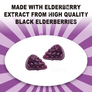 OEM/ODM Private Label Health Supplement Elderberry <b>Gummies</b> <b>Vitamin</b> C Zinc Strength Immune System Booster <b>Adult</b> Gummy - Product Image 2