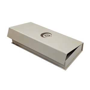 Personalized Full Rigid Cardboard <b>White</b> UV-Coated Matt Lamination Embossed Luxury Recycled Materials Magnetic Flip Gift <b>Box</b> - Product Image 4