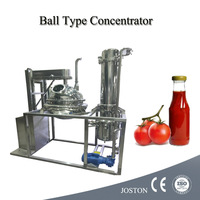 Évaporateur sous vide de type boule pour pâte de confiture de tomate, Machine de concentration de pulpe de fruit Grattoir Agitateur Évaporateur sous vide