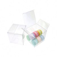 Boîte en plastique OEM LOGO personnalisé Petite boîte cadeau Transparente 5x5 6x6 4x4 3x3 2x2 Boîte d'emballage en plastique PVC PET