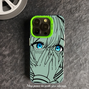 เคสโทรศัพท์มือถือสีสันเงินลายอนิเมะยอดนิยมสำหรับ <span class=keywords><strong>iPhone</strong></span> 16 PLUS 15 <span class=keywords><strong>PRO</strong></span> <span class=keywords><strong>MAX</strong></span> 14 13 <span class=keywords><strong>12</strong></span> 11เคสด้านหลังมือถือ - Product Image 4
