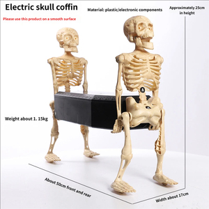 Scheletro Luminoso Animato con Suoni per Halloween, Decorazione Elettrica per Casa Stregata, Oggetto di Scena Animatronico - Product Image 2