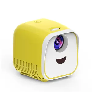 迷你便携式投影仪 L1 眼睛保护可爱儿童投影仪最好的礼物为孩子们享受家庭时间