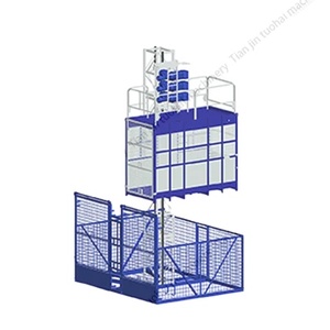 Piattaforma aerea <span class=keywords><strong>professionale</strong></span> HITOP SC150 a doppia gabbia con capacità di 2x1500 kg e altezza di sollevamento di 250 m per cantieri edili - Product Image 3