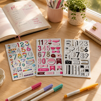 1 autocollant décoratif en PVC DIY pour cadeaux promotionnels