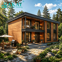 Maisons préfabriquées modulaires AKAY Multi Layer Villa Container, appartements préfabriqués, assemblage flexible et évolutif, maison avec terrasse