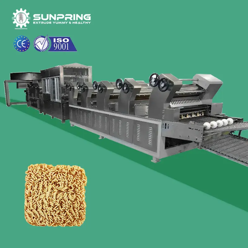 Máquina para hacer fideos instantáneos SUNPRING, línea de fideos instantáneos de Malasia, máquina para hacer fideos instantáneos