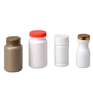 백색 까만 착색된 플라스틱 약 병 편평한 음식 급료 단백질 분말 단지 - Product Image 6