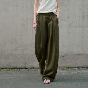 Pantalon large uni pour femme, automne 2025, respirant et décontracté, style rétro, pantalon droit - Product Image 6