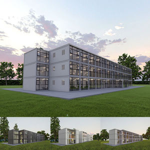 Rumah Kontainer Bongkar Pasang Mewah TOPPRE Teknologi Baru untuk Garasi, Rumah Kontainer Urban 20Ft 40FT - Product Image 3