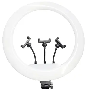 Lampu cincin fotografi Led dinding, lampu cincin 18 inci 45cm Led Ringlight