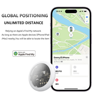 Localizador Inteligente de Lujo M13 con Carcasa Transparente, Compatible con Apple Find My Network, Mini Rastreador Antipérdida con Alarma para Llaves, Mascotas y Equipaje - Product Image 3