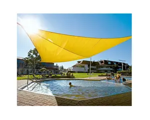 Tente colorée de luxe de voile d'ombrage de résistance UV de piscine de triangle et de rectangle de HDPE pour l'usage professionnel