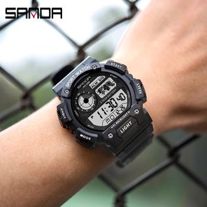 SANDA Brand 6009 Men's Digital Watch, 2023 Fashion Sports Watch, Shock Resistant Waterproof Wristwatch - Product Image 6