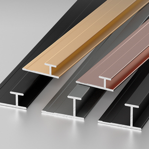 Moulure de bordure en aluminium de type I-Beam pour placage de <span class=keywords><strong>bois</strong></span> UV et panneau intégré avec finition d'angle en plaque de cristal de carbone - Product Image 2