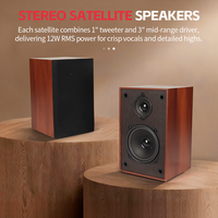 Sistema de Altavoces 2.1 de 3 Vías Microlab con Tweeter de 1'' y Woofer de 5.25'' para Tarjeta de Memoria 5.3, 40W, Gabinete de Madera para Cine en Casa