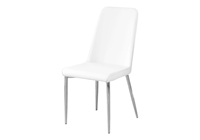 Chaise de salle à manger italienne à dossier haut meubles de maison traditionnels avec cadre de jambe à base en métal noir prix bas