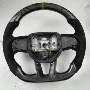 Volante de fibra de carbono Real apto para Dodge 2015 Charger Challenger volante de coche personalizado para Dodge <span class=keywords><strong>Durango</strong></span> para Jeep - Product Image 5