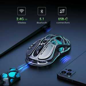 GravaStar Mercury M1 Pro 26000 DPI Bronze Grey Wireless Tri-Mode Magnesium Gaming <b>Mouse</b> with PAW3395DM Sensor - Product Image 2