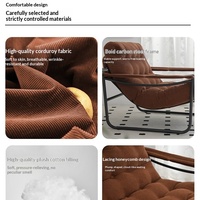 Fauteuil à bascule nordique ML Leisure, mobilier de balcon et de maison, fauteuil inclinable moderne et minimaliste pour petit appartement, modèle tendance