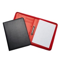 Organisateur d'affaires à fermeture éclair Designer liant Faux cuir A4 portefeuille dossiers toile Sublimation presse-papiers