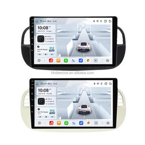 Autoradio Android 13 1280*720 IPS Car-play 8 cœurs 4G LTE Navigateur pour FIAT 500 ABARTH 2007-2015 - Product Image 1