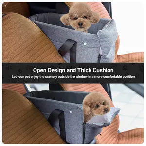 Pet Car Seat Travel Bags For Dogs Cats Portable Washable Dog Cat Car Booster Seat Travel Safety Dog Car Bed For Home And Outdoor