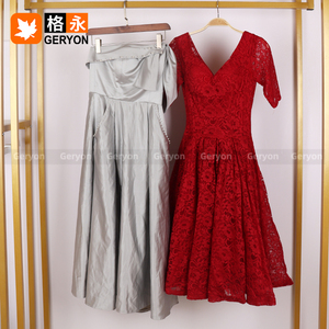 Geryon Vintage Ukay Used Evening Dress Vestido De Noche Formal Luxury <strong>Ball</strong> <strong>Gown</strong> for Women Clean Export Quality in Bales - Product Image 6