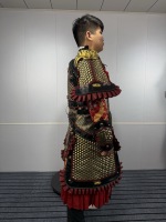 Armure complète de guerrier de la dynastie Ming, tenue historique chinoise à écailles dorées, pour reconstitution historique, collection