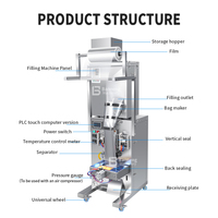 Machine d'emballage pneumatique pour dattes rouges et jujubes, remplisseuse et scelleuse de sachets pour snacks, noix et fruits, à commande pneumatique