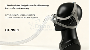 <span class=keywords><strong>Mascarilla</strong></span> Nasal <span class=keywords><strong>de</strong></span> Silicona Manual Ajustable Otwo OT-NM01 <span class=keywords><strong>para</strong></span> CPAP, Tratamiento <span class=keywords><strong>de</strong></span> <span class=keywords><strong>Apnea</strong></span> del Sueño y Ronquidos, con Arnés e Interfaz Médica - Product Image 2