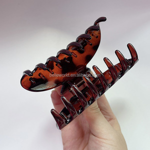 BELLEWORLD High End Shiny Face Shark Claw Clips Headgear Mujeres Accesorios para el cabello Shark Hair Clip 10cm Horquilla Cangrejo para el cabello - Product Image 6