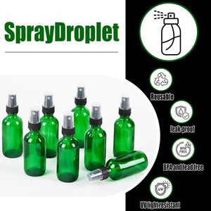 Botellas de Spray de Vidrio de 2 oz, Pulverizador de Niebla Fina Reutilizable, Botella de Spray Pequeña, a Prueba de Fugas, Perfecta <span class=keywords><strong>para</strong></span> Viajes, Cuidado de la Piel, Perfumes - Product Image 3