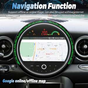 Radio Reproductor GPS para Auto con Pantalla Android de 9 Pulgadas y 256 GB, Compatible con Carplay, para BMW Mini Cooper R55 R56 2007-2010 Peaceman Clubman - Product Image 4