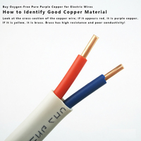 Kabel Flat Twin BVVB 6242Y Galaxy 2/3 Core Tembaga Padat PVC Sesuai IEC 60227 untuk Instalasi Listrik Rumah 300/500V