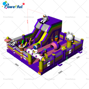 Parc à thème gonflable, parc aquatique gonflable pour jardin, aire de jeux gonflable avec <span class=keywords><strong>piscine</strong></span> - Product Image 5
